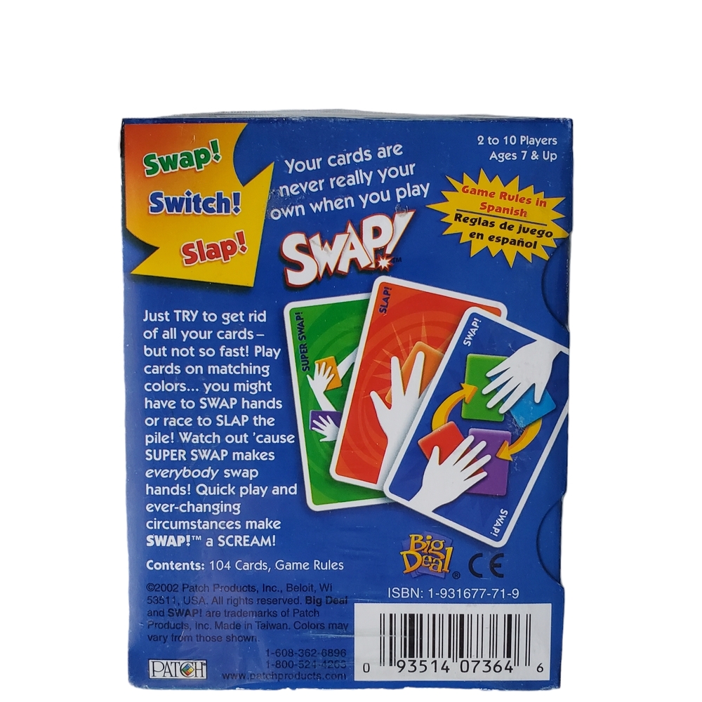 SWAP! Card Game - Blue/Green - Picture 2 of 4